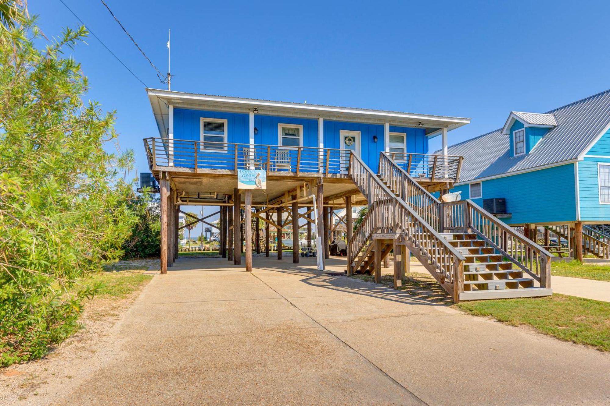 Waterfront Dauphin Island Home With Deck And Boat Dock Экстерьер фото