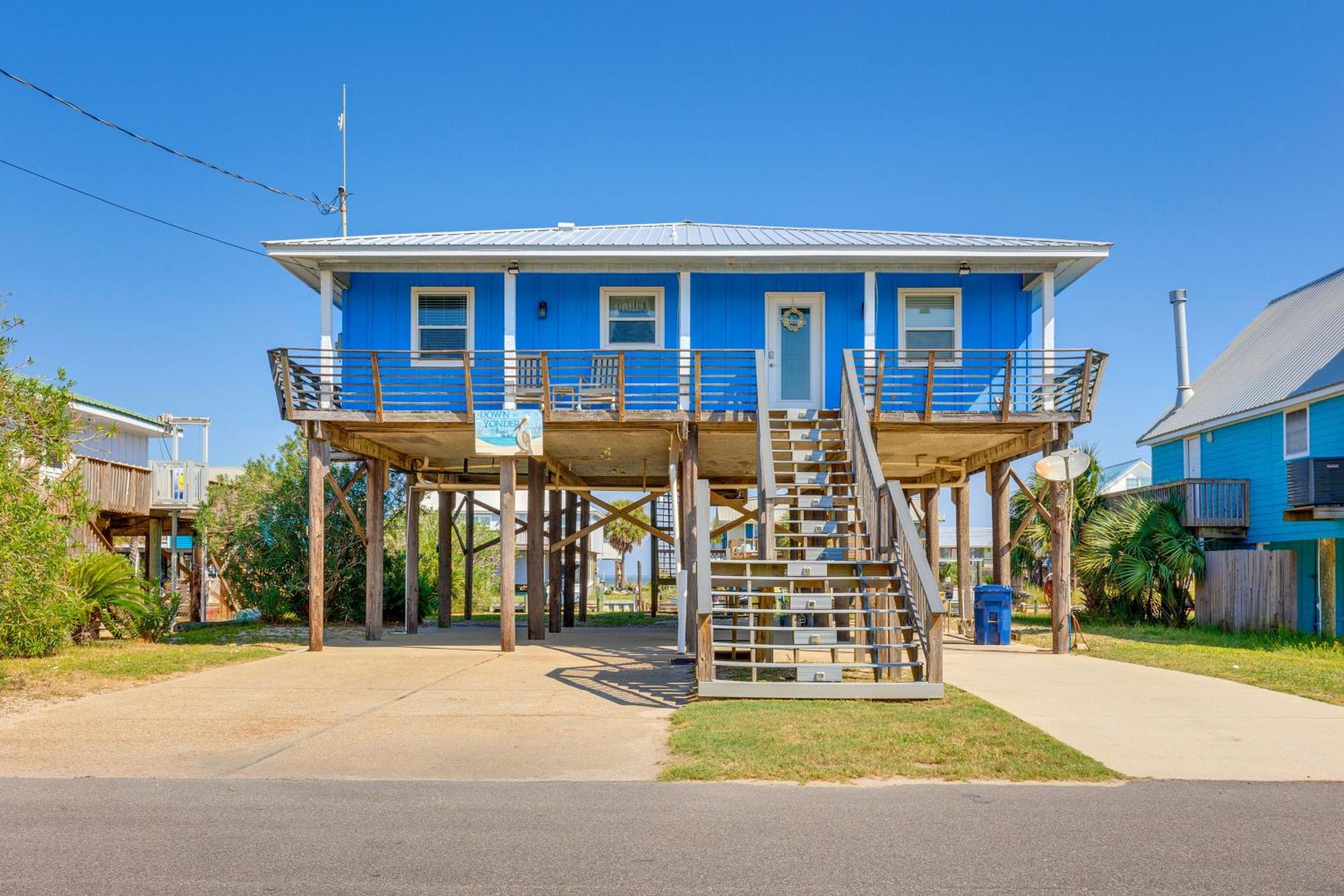 Waterfront Dauphin Island Home With Deck And Boat Dock Экстерьер фото