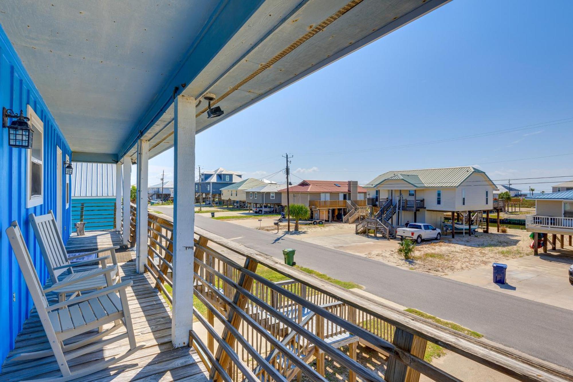 Waterfront Dauphin Island Home With Deck And Boat Dock Экстерьер фото