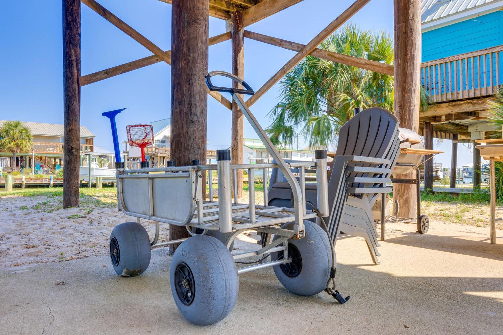 Waterfront Dauphin Island Home With Deck And Boat Dock Экстерьер фото